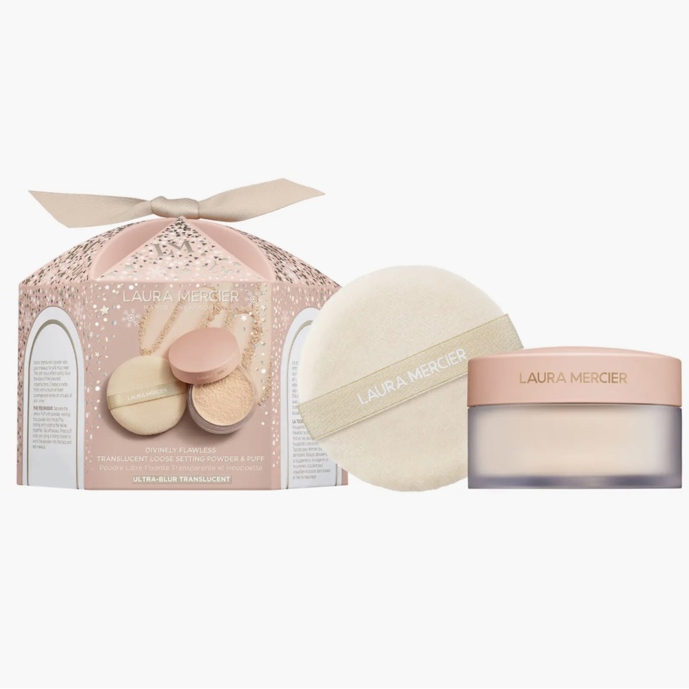 NEW Laura Mercier Divinely Flawless Loose Setting Powder Ultra-Blur Gift Set